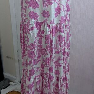 Floral Pink Maxi Skirt